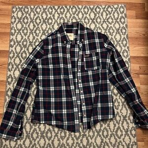 Hollister plaid button down